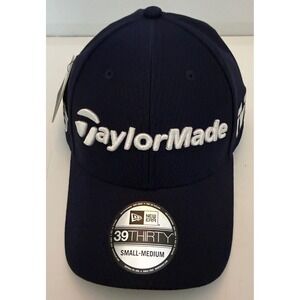 TaylorMade New Era Tour 39Thirty Golf Hat Cap Navy White M5 TP5 S/M Fitted NWT